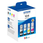 Bouteilles Epson Multipack 104 EcoTank  4 couleurs