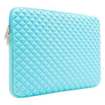 Housse 14 Pouces Bleue pour Ordinateur Portable Diamant Cuir Résistant Aux Chocs