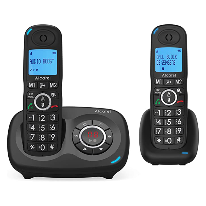 ALCATEL XL 595 B Voice Duo Avec Répondeur, Pack Téléphone Pour Les ...