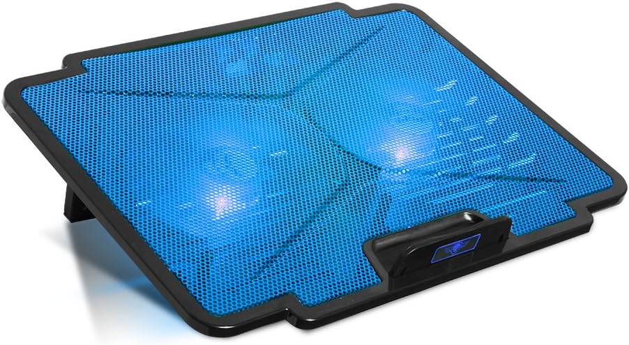 Support ventilé Spirit of Gamer AirBlade 100 15,6"max (Noir/Bleu) - SOG-VE100BL