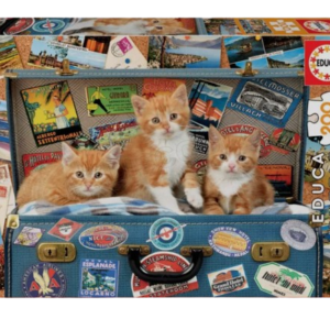 Puzzle Educa - Petits chats voyageurs (200 pièces) - 637155