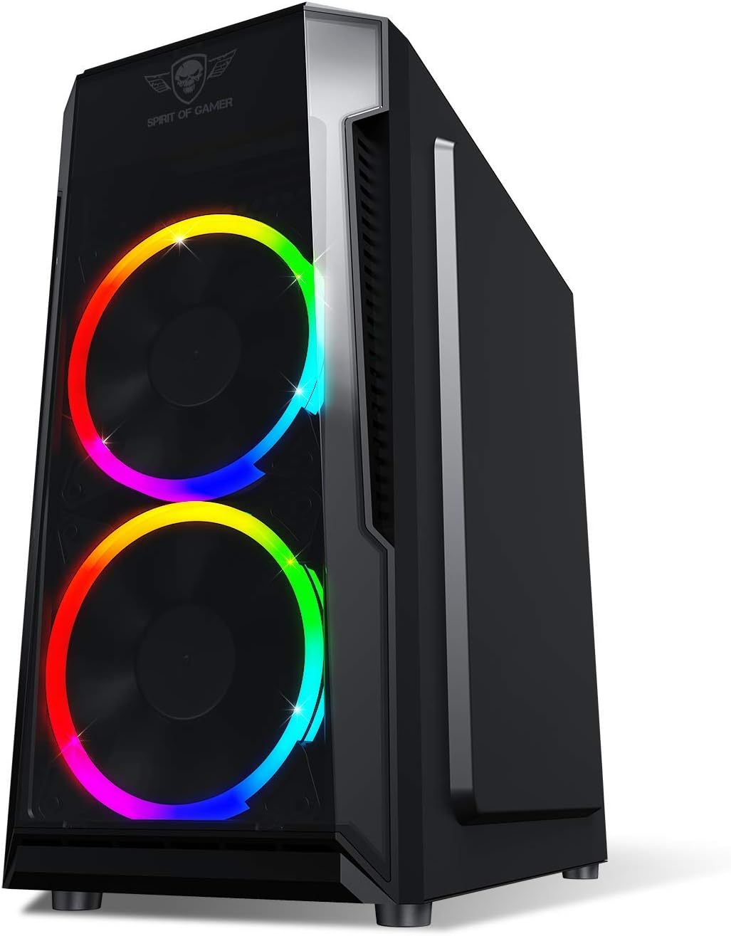 Boitier Mini Tour Micro ATX Spirit of Gamer Deathmatch 3 RGB avec panneaux vitrés (Noir) - 6001RA – Image 7