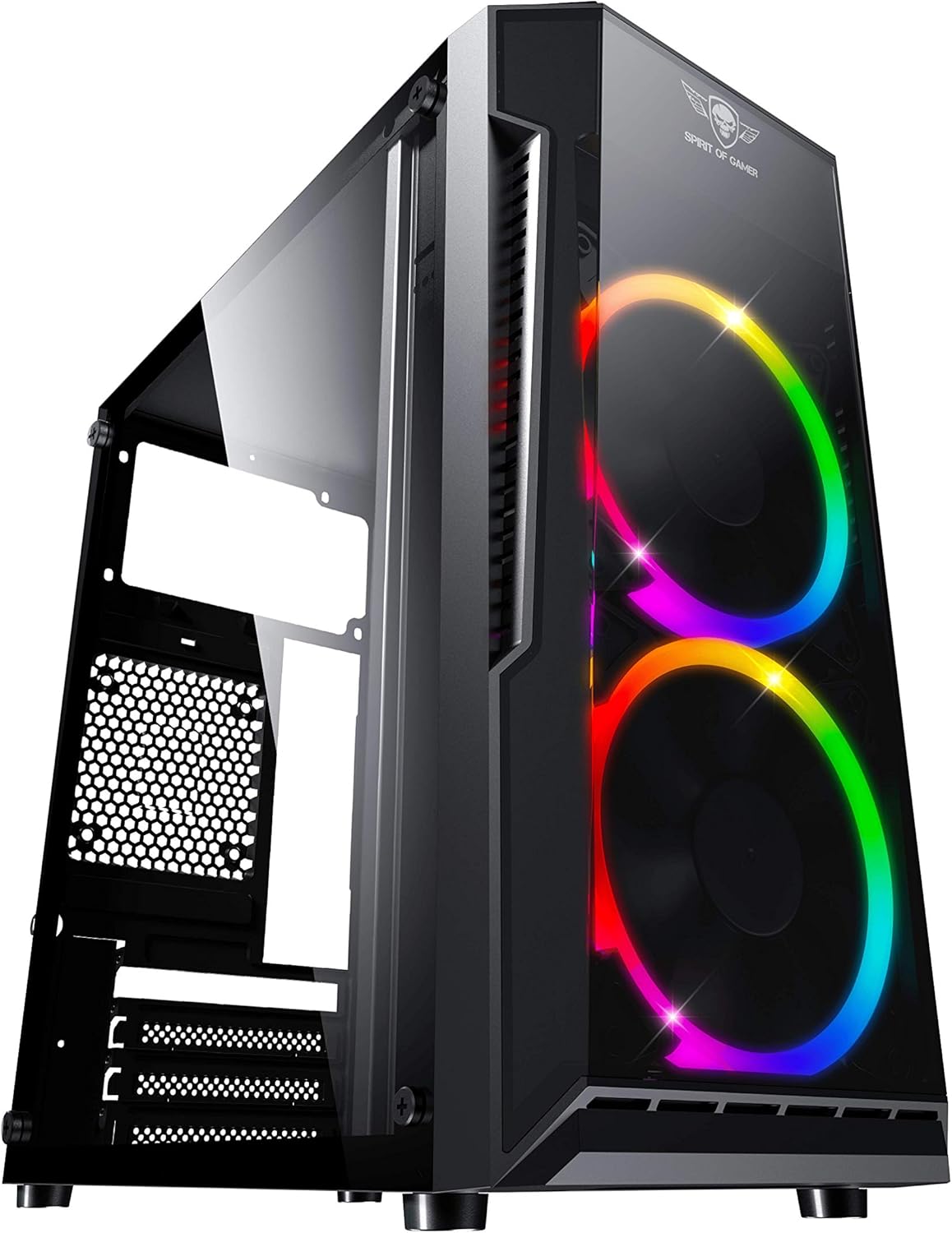 Boitier Mini Tour Micro ATX Spirit of Gamer Deathmatch 3 RGB avec panneaux vitrés (Noir) - 6001RA