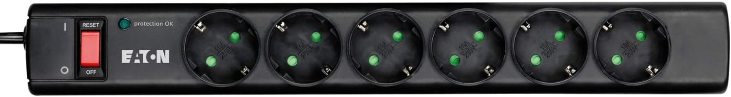 Multiprise Surtension Eaton Protection Strip PS6D 6 prises (Noir) - PS6D – Image 2