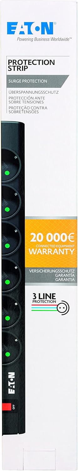 Multiprise Surtension Eaton Protection Strip PS6D 6 prises (Noir) - PS6D – Image 4