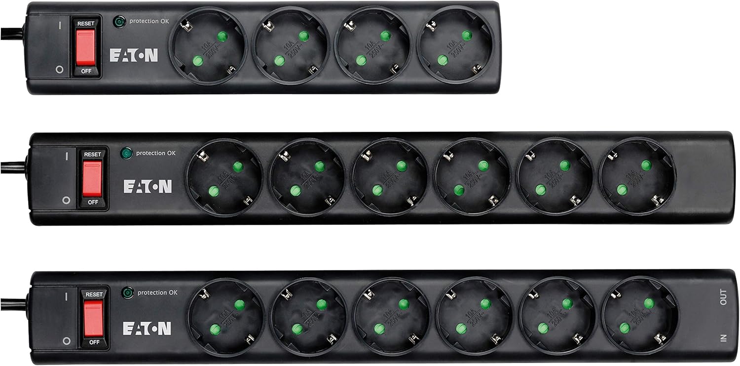 Multiprise Surtension Eaton Protection Strip PS6D 6 prises (Noir) - PS6D – Image 3