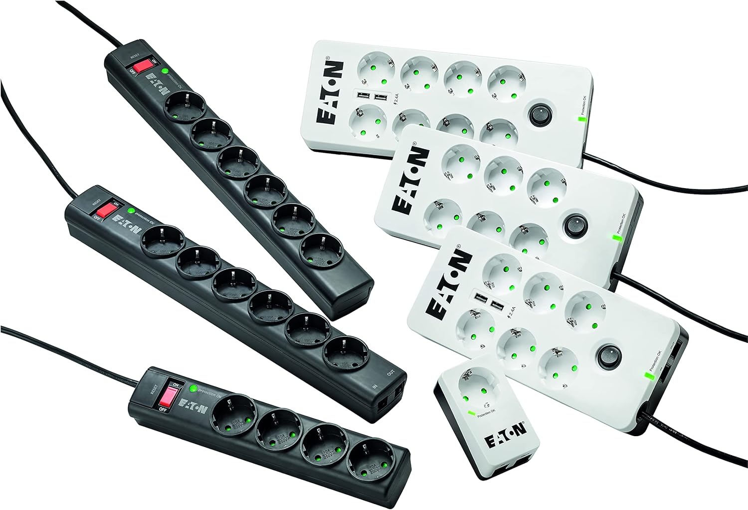 Multiprise Surtension Eaton Protection Strip PS6D 6 prises (Noir) - PS6D – Image 5