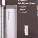Hub USB Type C Verbatim - 4 ports USB 3.2 (Argent) - 49147