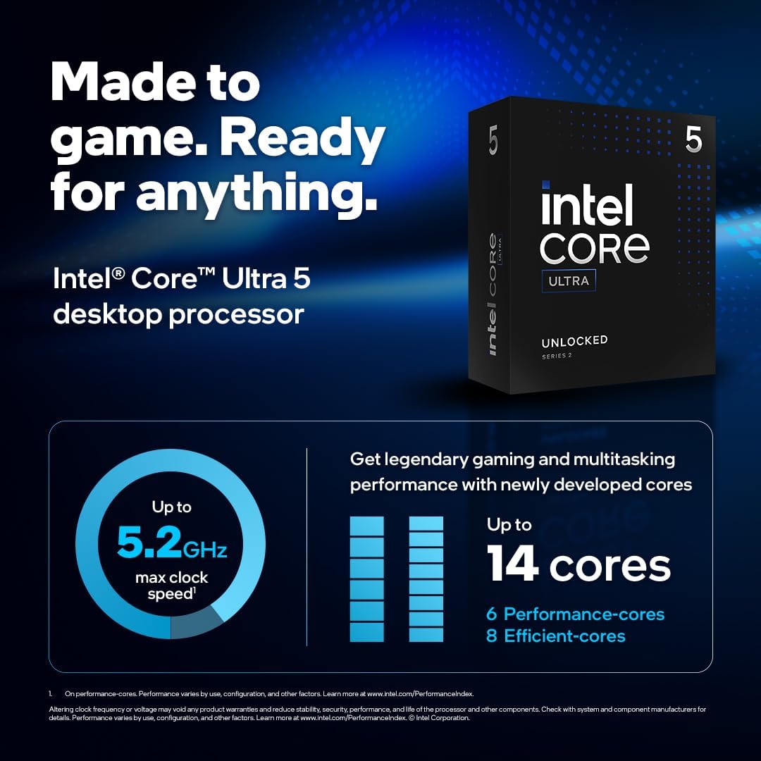 Intel Core Ultra 5 245KF processeur 24 Mo Smart Cache Boîte – Image 2