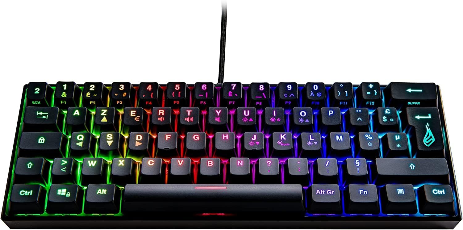 Clavier Gamer mécanique (Red Switch) Verbatim SureFire KingPin M1 RGB (Noir) - 48717