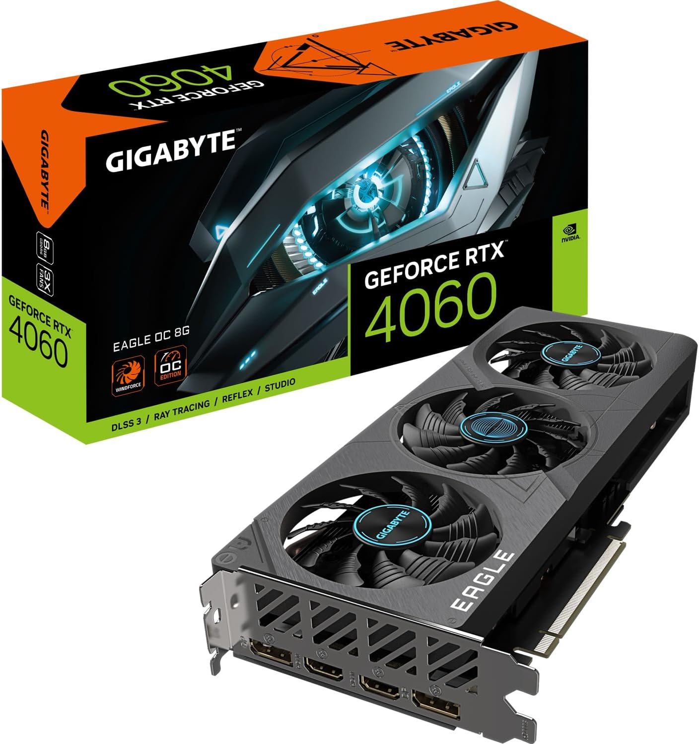 Gigabyte EAGLE GeForce RTX 4060 OC 8G NVIDIA 8 Go GDDR6