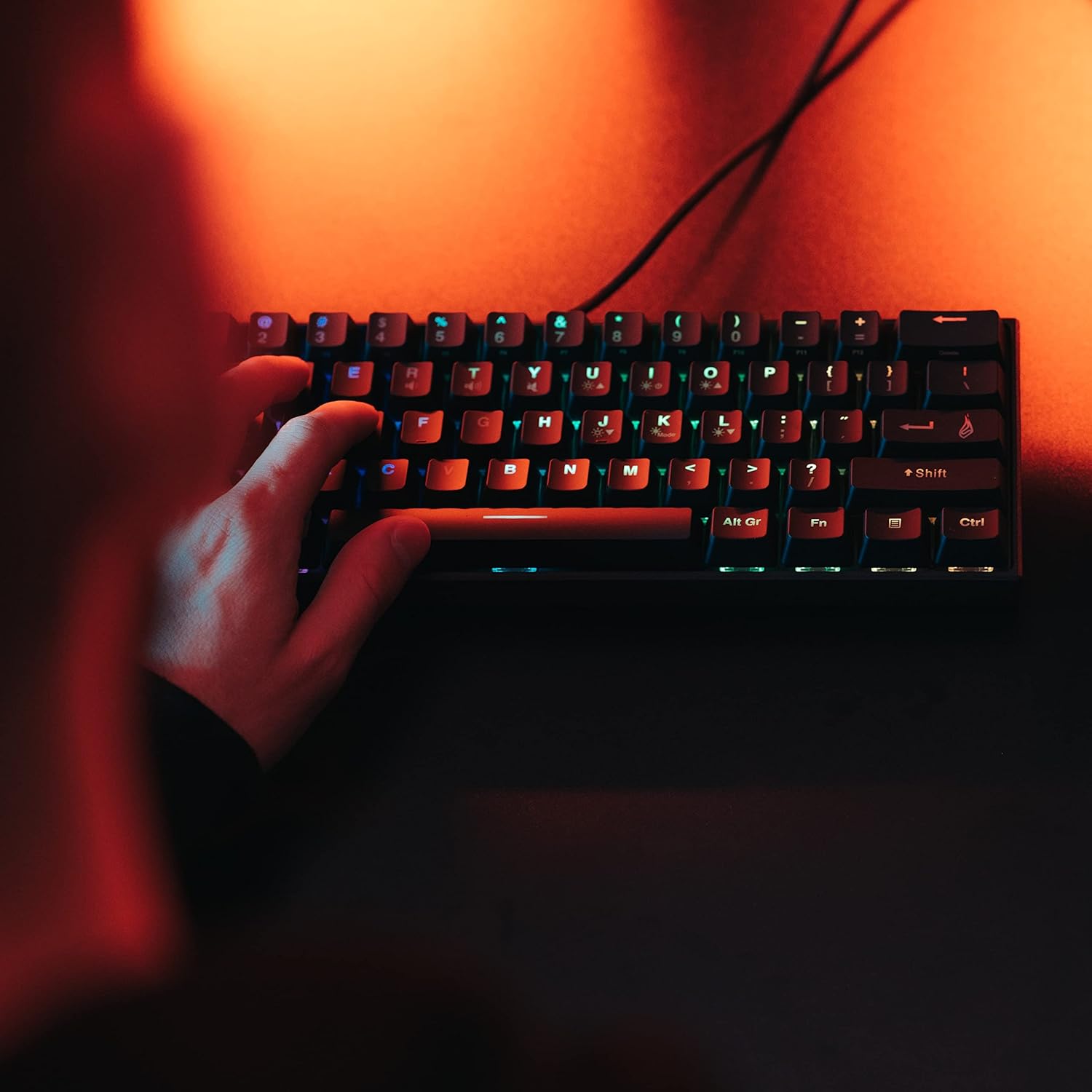 Clavier Gamer mécanique (Red Switch) Verbatim SureFire KingPin M1 RGB (Noir) - 48717 – Image 2
