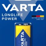 Pile Alcaline Varta Longlife Power type E-Block (6LR61) 9V - 04922 121 411