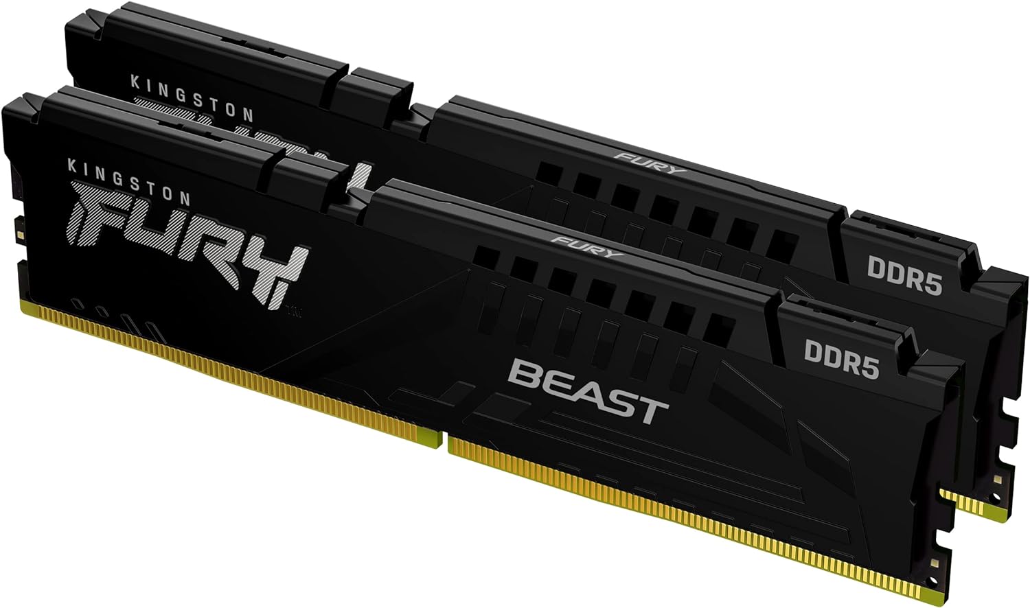 Kit Barrettes mémoire 16Go (2x8Go) DIMM DDR5 Kingston Fury Beast 5600MHz (Noir) - KF556C40BBK216 – Image 2