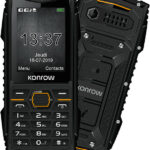 Konrow Stone Plus - Téléphone Antichoc Certifié IP68 - 2.4'' - Double Sim - Noir