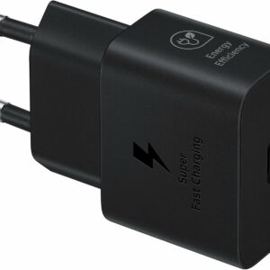 Samsung Chargeur USB C, Adaptateur Secteur 25W Ultra Rapide, Adaptateur USB C vers USB
